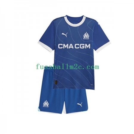 Fußballtrikots Olympique Marseille Kinder Auswärts Trikotsatz 2023-2024 Fußballtrikots Olympique Marseille Kinder Auswärts Trikotsatz 2023-2024